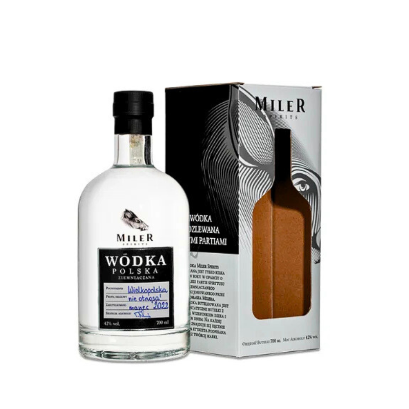 Miler Spirits Wódka Ziemniaczana 42% 0,7 l w pudełku – edycja limitowana.