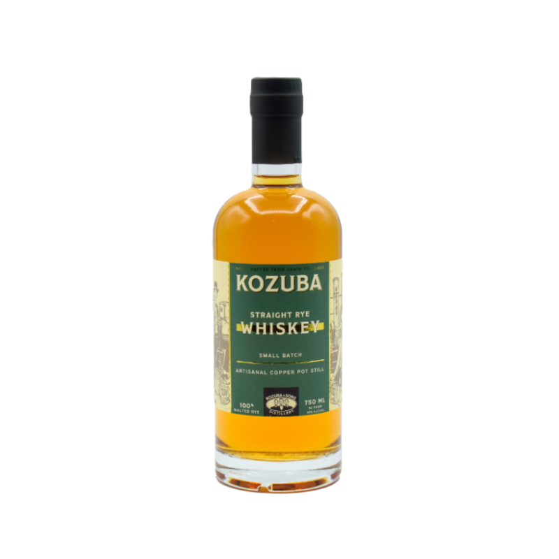 Kozuba Straight Rye Whisky 45% 0,75 L – limitowana polska whisky żytnia z miedzianego alembiku. Aromaty chleba, wanilii i przypraw.