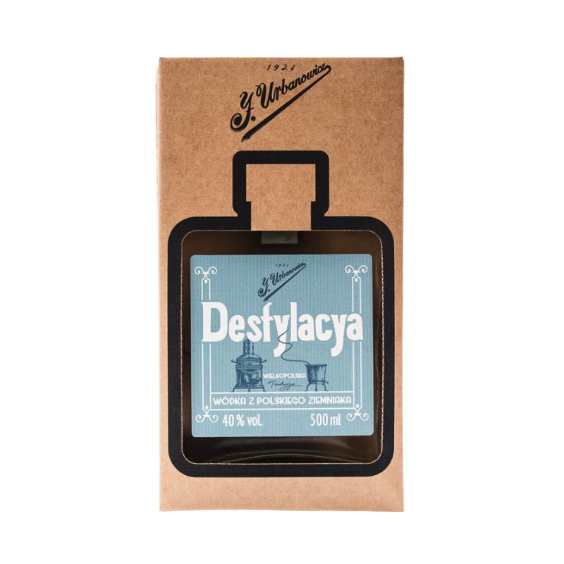 Wódka ziemniaczana Destylacya J. Urbanowicz 40% – polska wódka premium z ziemniaków