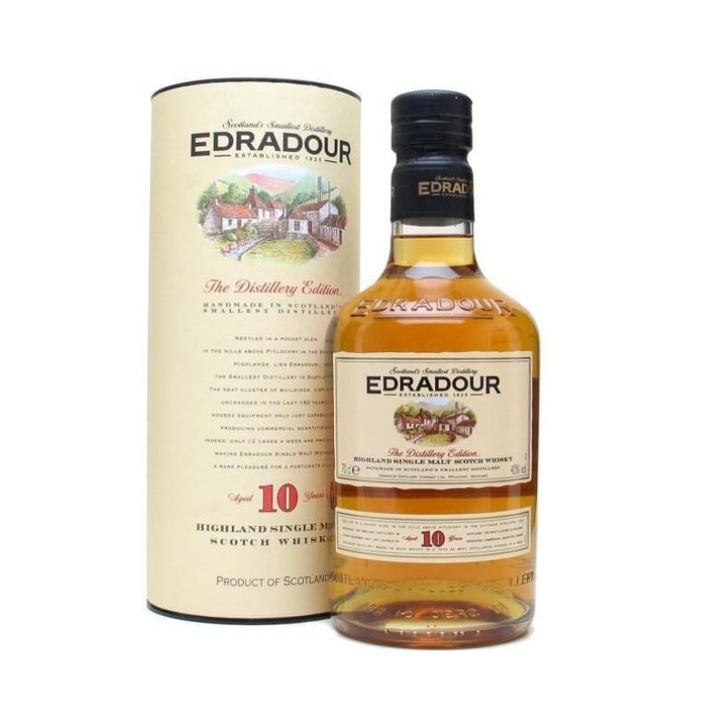 Edradour 10YO whisky single malt szkocja 700 ml gift box