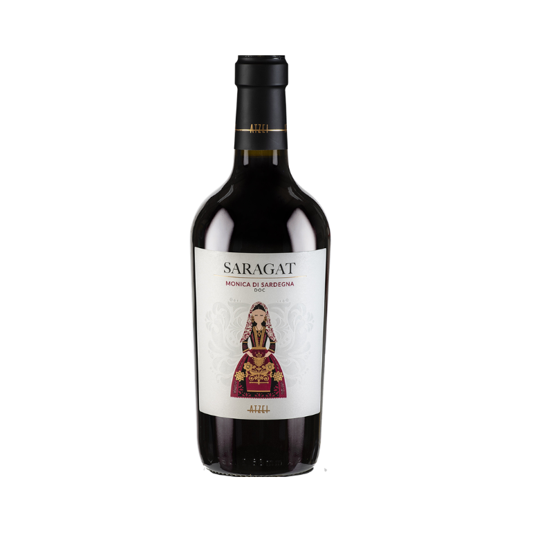 Saragat Monica di Sardegna czerwone wino Sardynia 750 ml