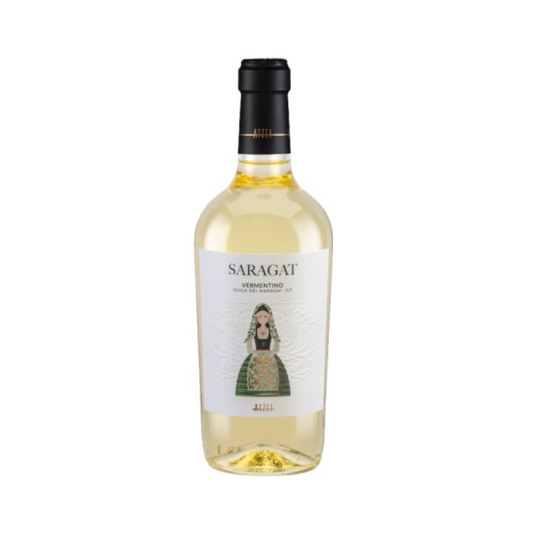 Saragat Vermentino Isola dei Nuraghi białe wino Sardynia 750 ml