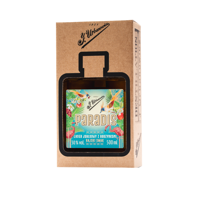 Urbanowicz Paradis likier deserowy 30 procent 500 ml w kartoniku prezentowym