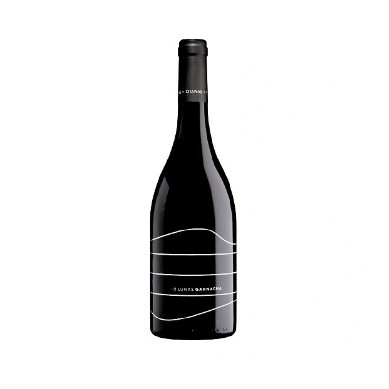 Butelka czerwonego wina 12 Lunas Garnacha 0,75L z regionu Somontano w Hiszpanii