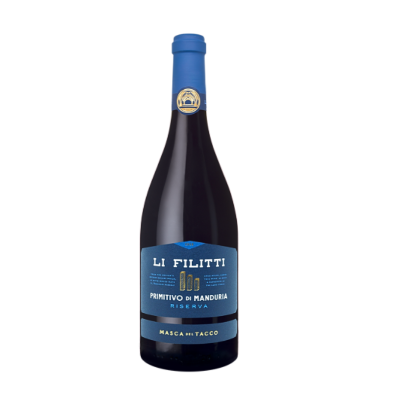 Butelka Masca del Tacco Li Filitti Primitivo di Manduria Riserva 750 ml – włoskie czerwone wino z Apulii