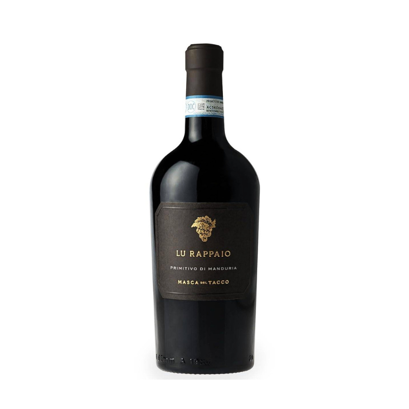 Butelka Masca del Tacco Lu Rappaio Primitivo di Manduria 750 ml – czerwone wino z Apulii