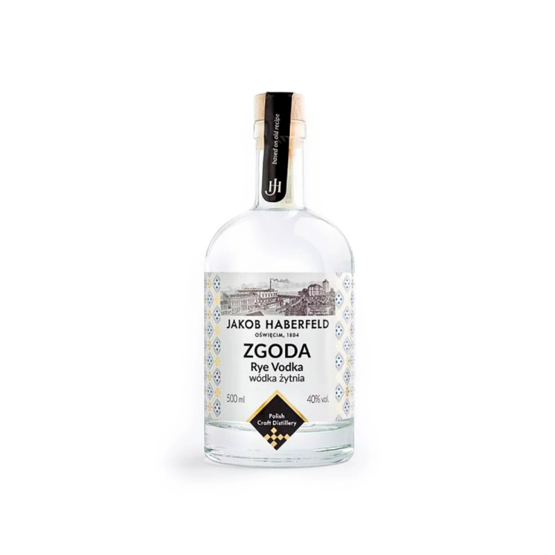 Jakob Haberfeld Zgoda – wódka żytnia 40% 0,5 l.