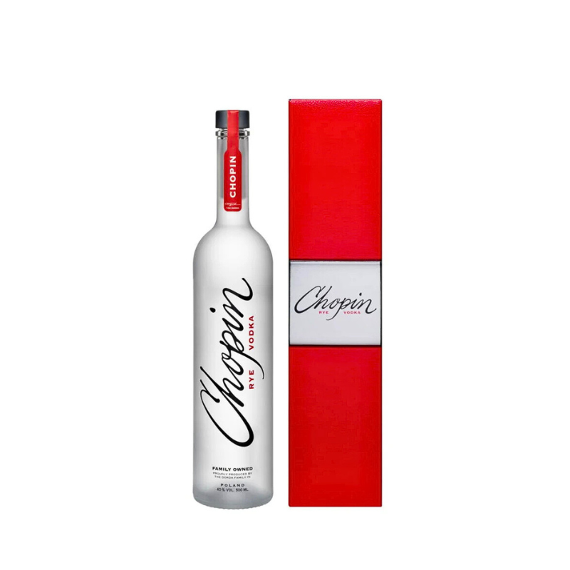 Chopin Rye Vodka 0,5 l – polska wódka żytnia premium od Polmos Siedlce.