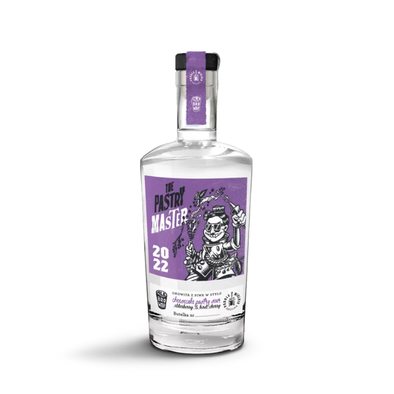 Podole Wielkie Okowita z Piwa THE PASTRY MASTER 42% 0,7 L – rzemieślniczy destylat o aromacie jabłek, aronii i mleka. Limitowany trunek z AleBrowaru.
