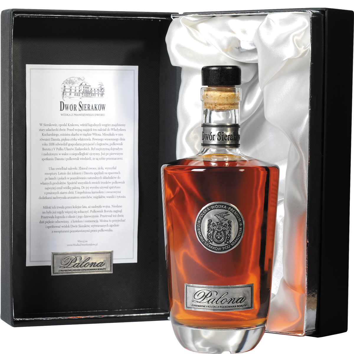 Dwór Sieraków Wódka Palona Pułkownika Boruty 52% 0,7l - obrazek 2
