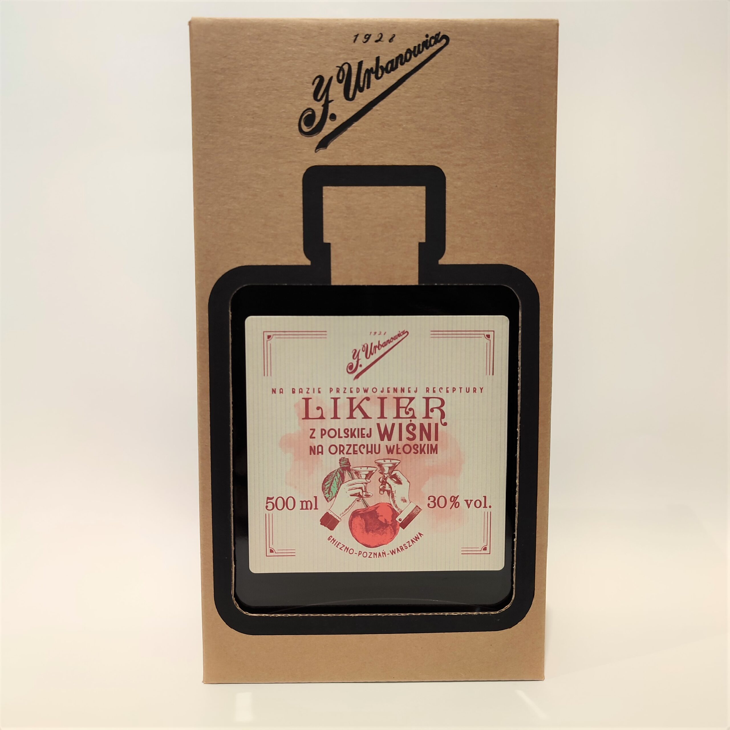 J. Urbanowicz Likier z Wiśni na Orzechu Włoskim 30% 0,5l w Kartoniku - obrazek 3